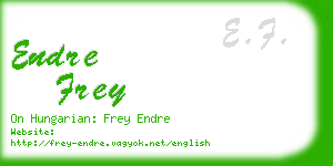 endre frey business card